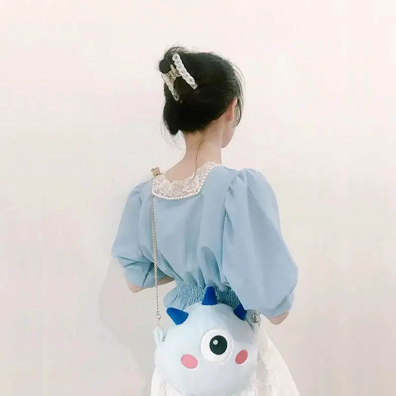 New Fashion Girl's Shoulder Bag Little Monster Plush Crossbody Bag Single Student Chain Bag BM119