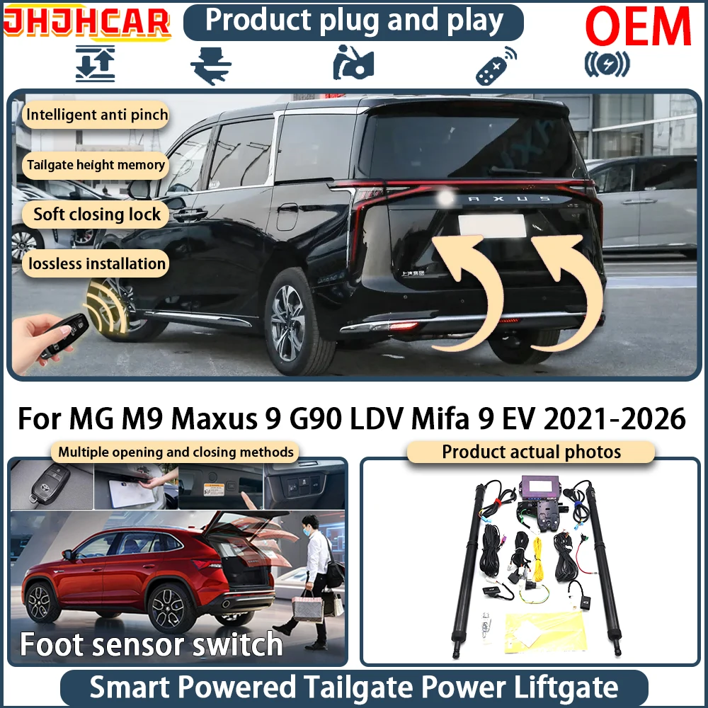 Smart Electric Powered Tailgate For MG M9 Maxus 9 G90 LDV Mifa 9 EV 2021-2026 Power Liftgate System Key Remote Control Trunk
