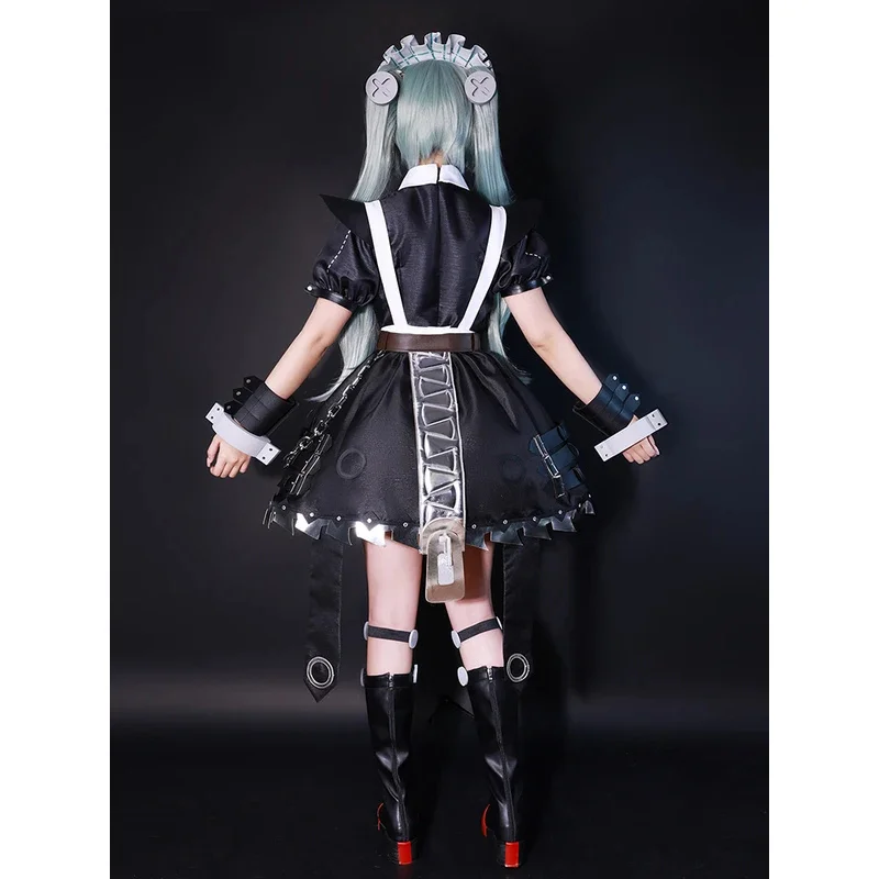 Game Zenless Zone Zero Cosplay Victoria Housekeeping Corin Wickes Costume Cute Maid Wig Uniform Carnival Party Gothic Skirt