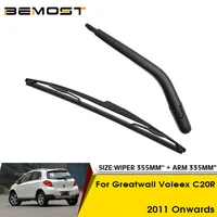 Limpiaparabrisas de coche para Great Wall Voleex C20R 2011 en adelante parabrisas trasero limpiaparabrisas trasero 355mm + brazo 335mm accesorios de coche