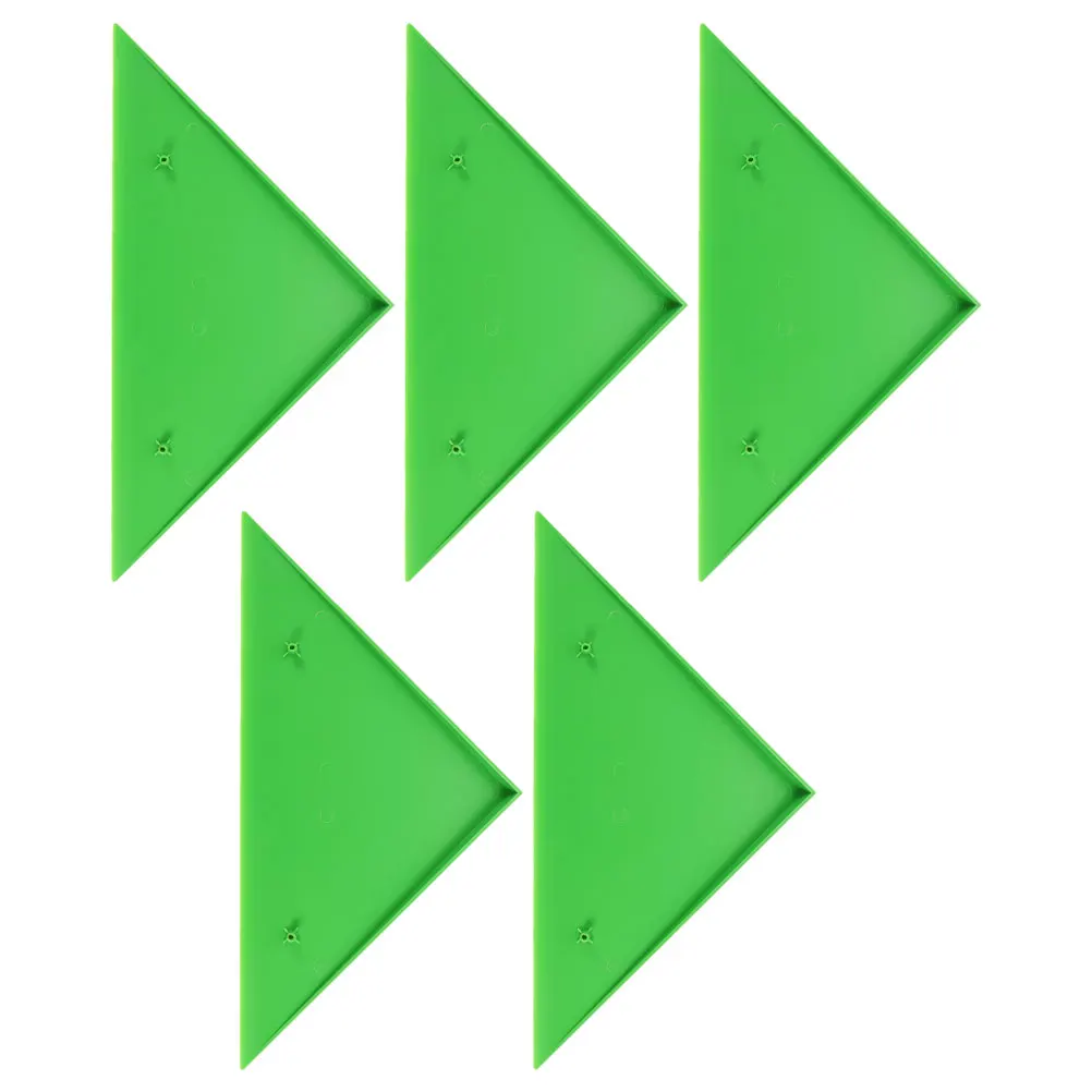 

5pcs Foosball Table Corner Protectors Green Triangle Covers ABS Material Anti Scratch Easy Installation Table Football