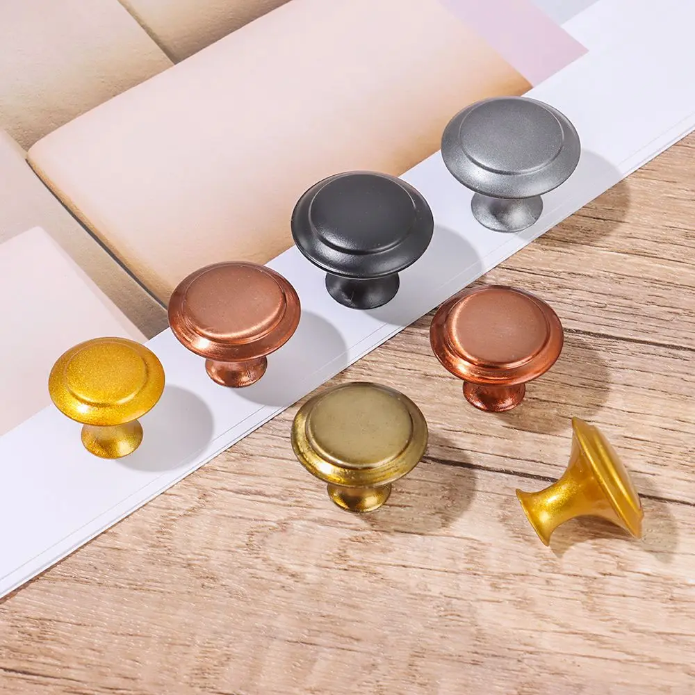 2pcs/lot Kitchen Fashion Furniture Fitting Round Shape Cabinet Door Handle Wardrobe Pulls Drawer Knob Cabinet Pulls