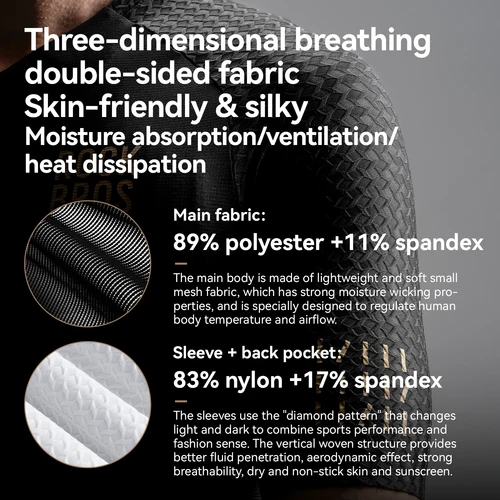 Imagen 2 del producto ROCKBROS-Camiseta de manga corta para ciclismo para hombre, ropa transpirable para bicicleta de carretera, pantalones cortos deportivos, manga corta, verano