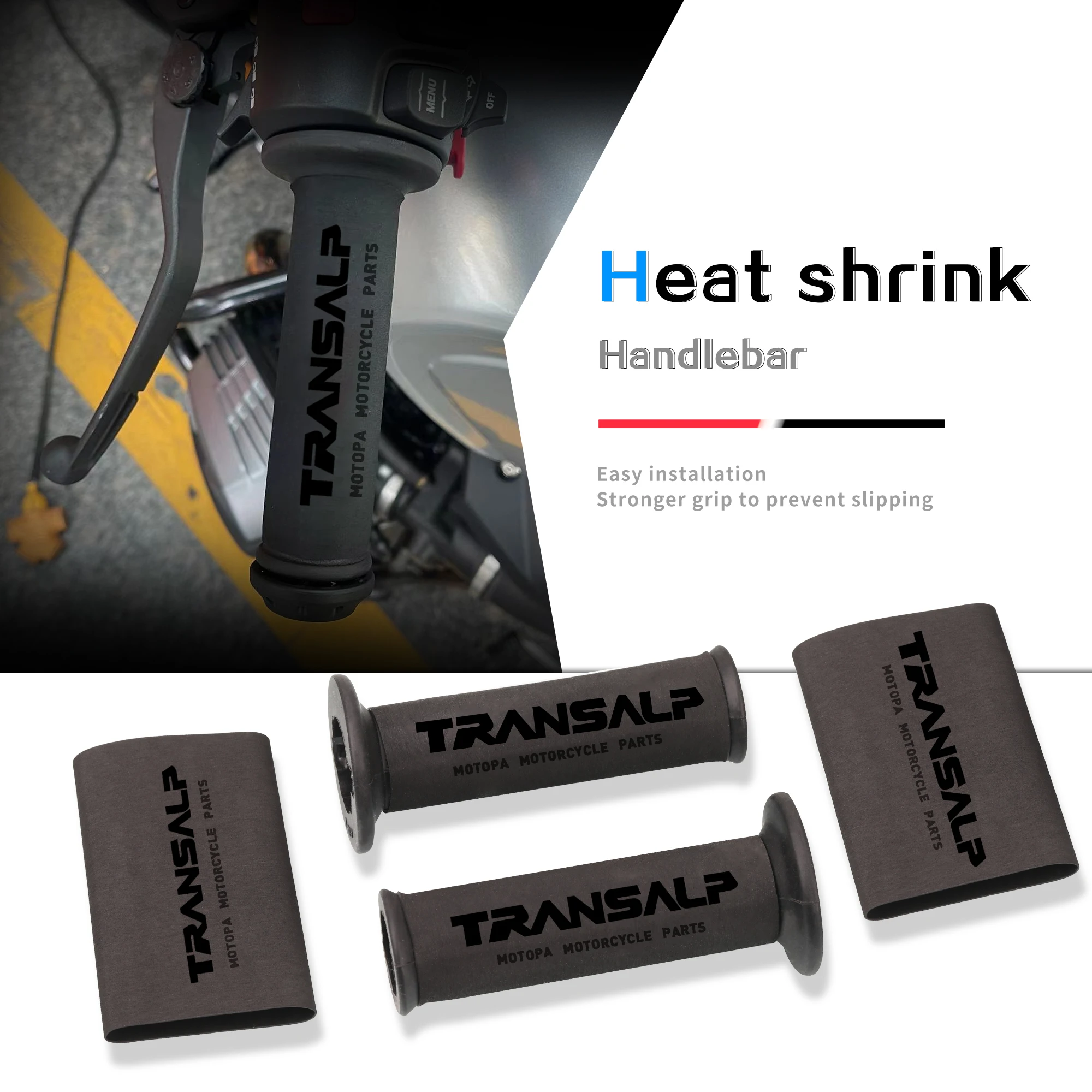 Motorcycle xl750 Universal Handle Grips Cover Heat Shrink Handlebar Grip Sheath For HONDA TRANSALP XL750 TRANSALP XL 750 2023