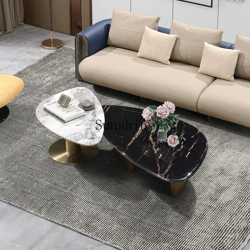 Italian simple coffee table modern home living room sofa special-shaped coffee table