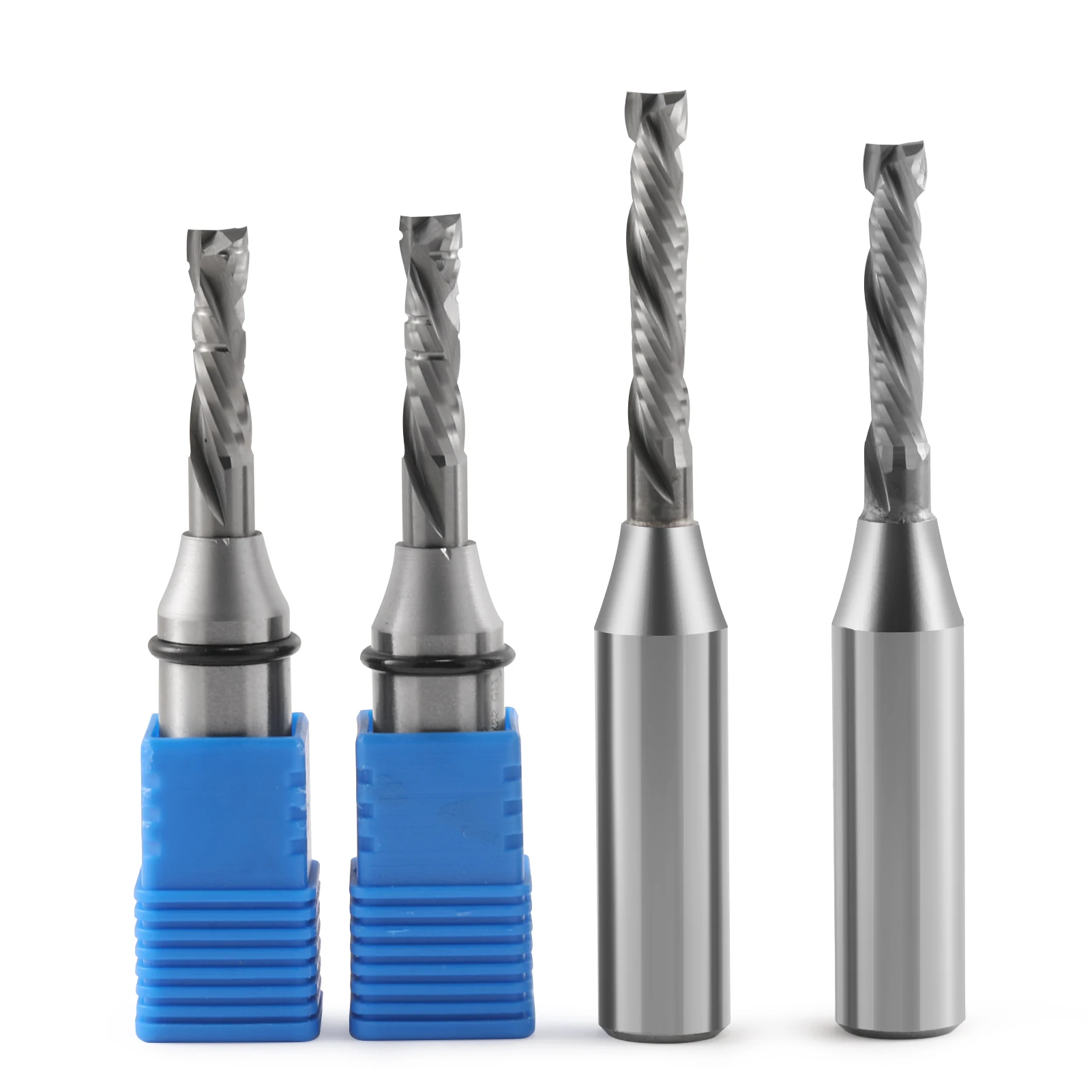 1Pcs 1/2 Shank Two Flutes TCT up down cut milling cutter cutting engraving Woodworking roughing slotting Router Bit