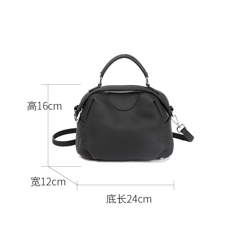 Borsa da donna in vera pelle Autunno Inverno Nuovo stile Pendolarismo Versatile spalla Hobo Borsa a tracolla di grande capacità Borsa retrò