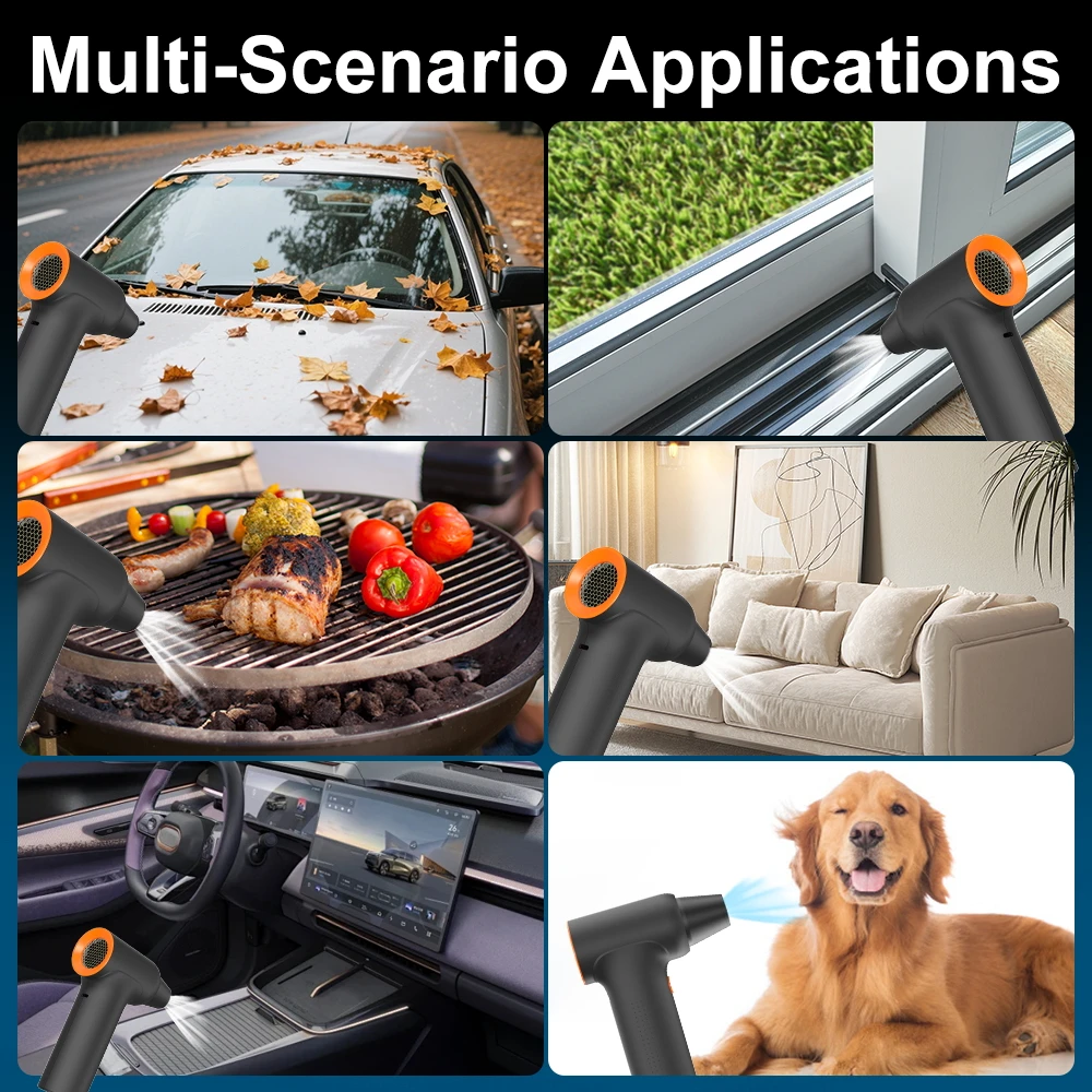 YIJY 130000 دورة في الدقيقة مروحة نفاثة Turbofan عالية الطاقة يده مروحة نفاثة فرش السيارات متغير السرعة منفاخ الغبار تنظيف أداة منفضة الهواء