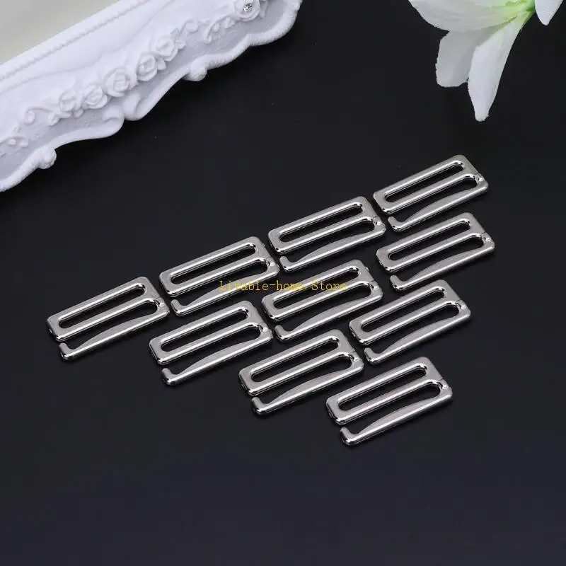 

10pcs Metal Bra Hook Suspender Clip Corset Garter Belt Clasp Lingerie Supplies B46D