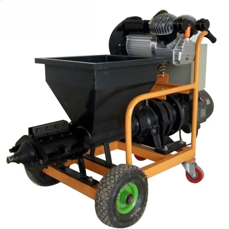 New Spraying Machine Cement Mortar Mixing Pumping Screeding Grouting Spraying Wall Plastering Rendering Machine