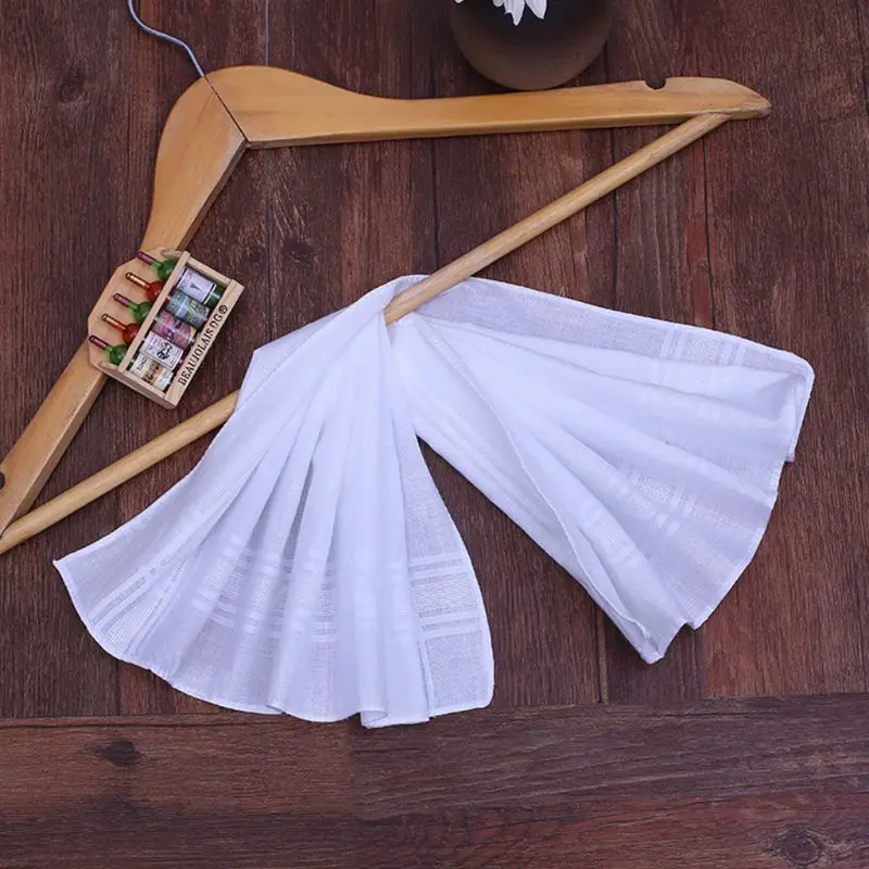 Pocket Handkerchief for Wedding Party Striped Hankies for Husband DadGrandfather