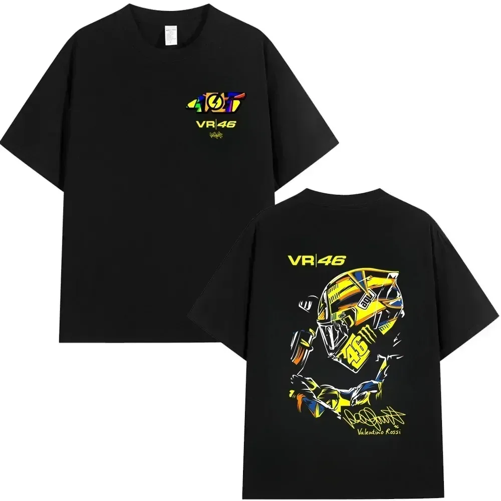 2026 New Men T Shirt Casual Moto GP The Doctor Motorcycle Race Sportor Rossi T-shirt Summer Short Sleeves Cotton Cool Tee