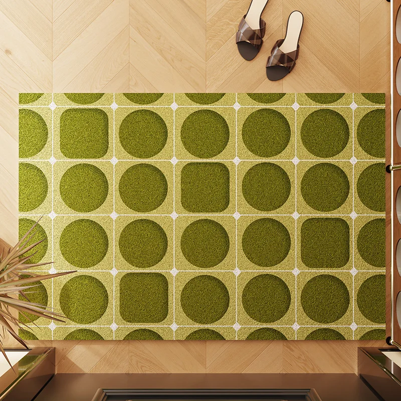 Geometric Wire Loop Floor Mat Rustic Floor Mats Floor Entry Doormat Traps Dirt Well Door Mat