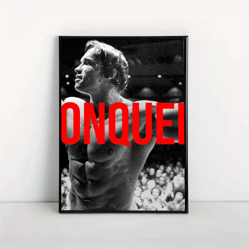Arnold Schwarzenegger Bodybuilding Motivational Quotes Gym Fitness Poster Canvas Painting Wall Art Pictures Home Decor Gift