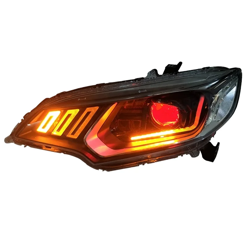 

5500K 35W Hella 5 Blue Film lens Dual Optical Lens Headlight with HID Bulb and Ballast Assembly for hd Fit 2014-2018