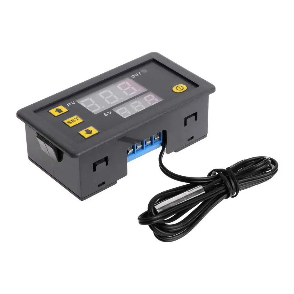 Imagem -02 - Termostato Digital Led Display com Interruptor de Aquecimento e Refrigeração Controlador de Temperatura W3230 dc 12v 24v 110v 220v