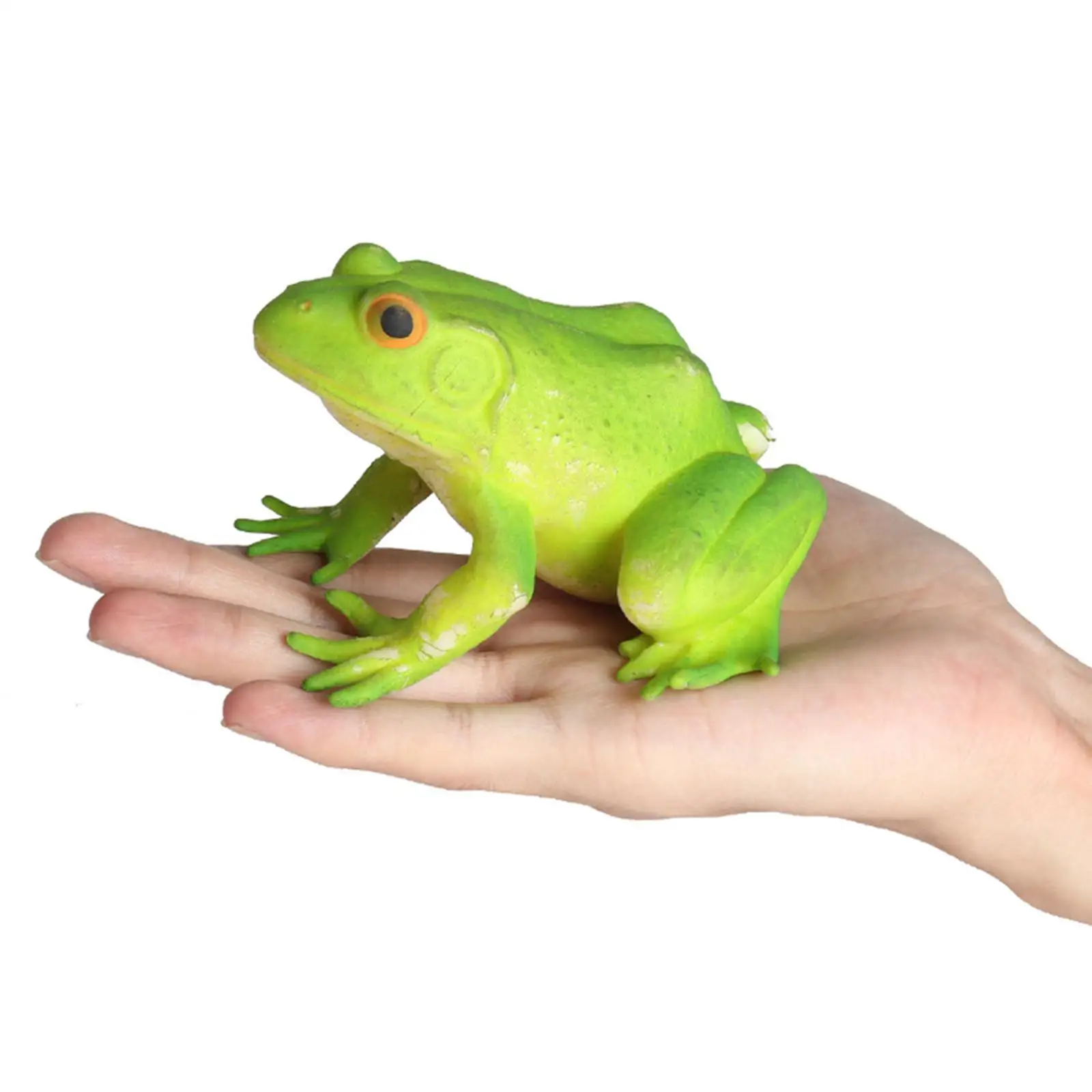 Simulation Frog Figurine Lovely Fake Frog Toy for Goodie Bag Filler Cognitive Skill Playhouse Toy Boys Girls Party Favor