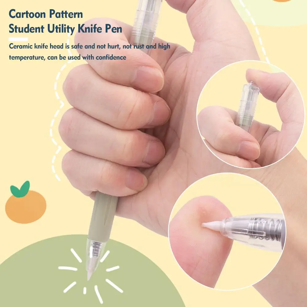 Journamm cuchillo utilitario de arte, bolígrafo, pegatinas de corte, herramienta de corte de álbum de recortes, cuchillo de caja exprés, suministros