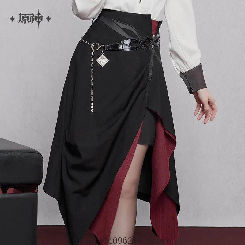 الرسمية قبل البيع Genshin Impact Arlecchino أنيمي لعبة تأثيري حلي موضوع الانطباع سلسلة غير النظامية نصف تنورة هالوين #4