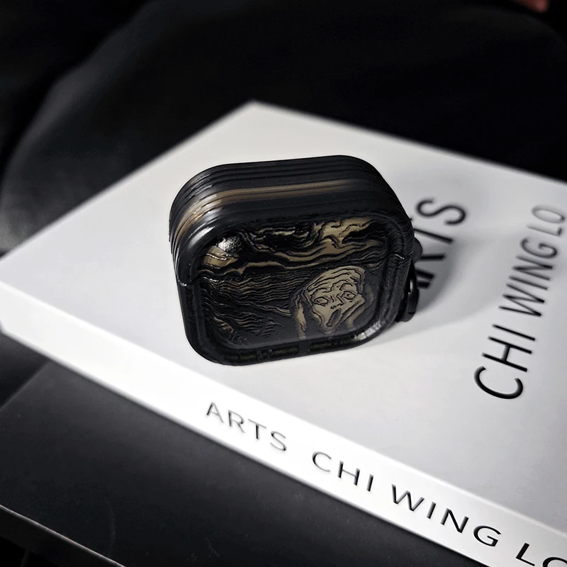 Чехол Scream для Apple Airpods Pro 1-го 2-го поколения, чехол для Airpods 4 3 2 1, защитный корпус, выражение, знаменитая живопись
