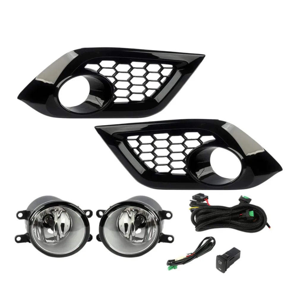 

July King Car Fog Lamp Assembly for Toyota Corolla IM Scion IM 2016 2017 2018, 4300K Fog Lamp Blub + Cover + Harness + Switch