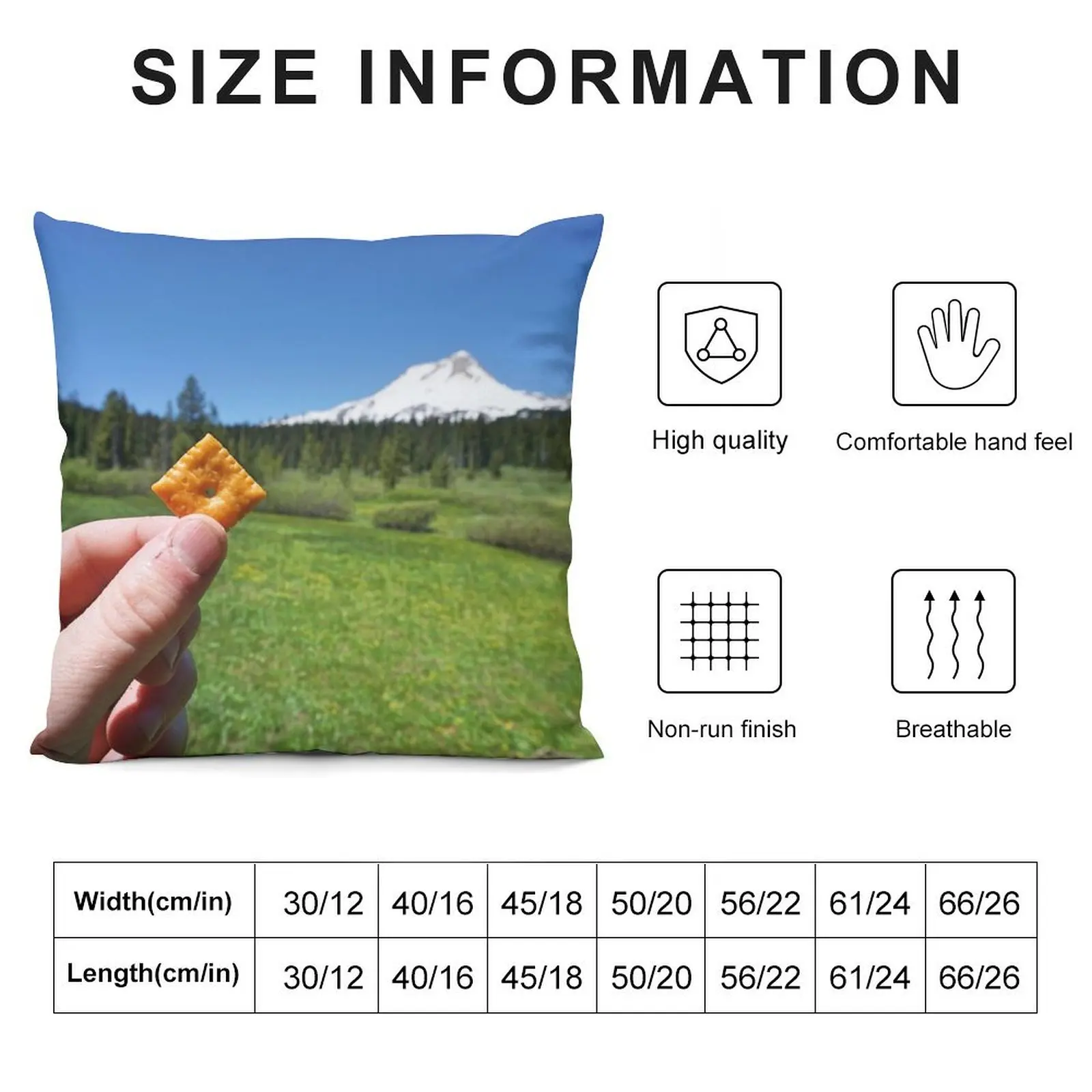 Mt hood and a Cheez-it Throw Pillow autumn decoration Decorative Cushions For Luxury Sofa Embroidered Cushion Cover pillow