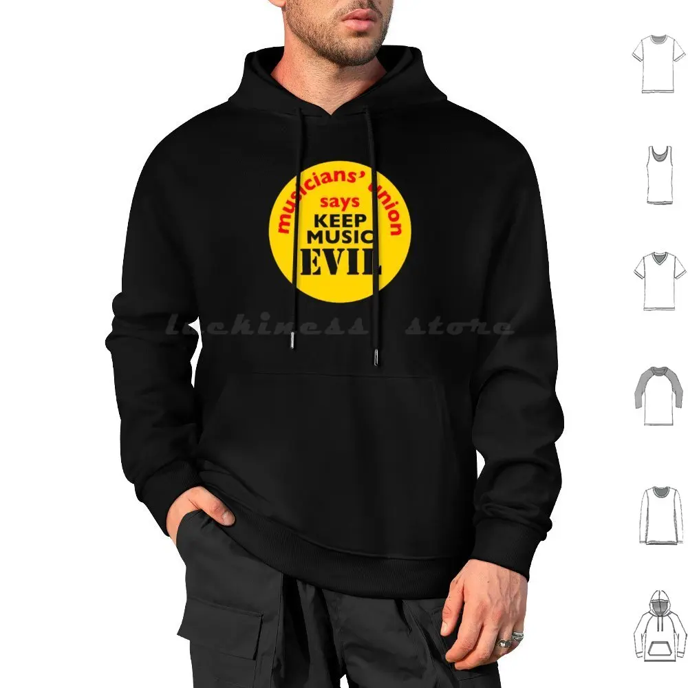 Ndvh Keep Music Evil Hoodies Long Sleeve Mu Evil Shamen Guitar