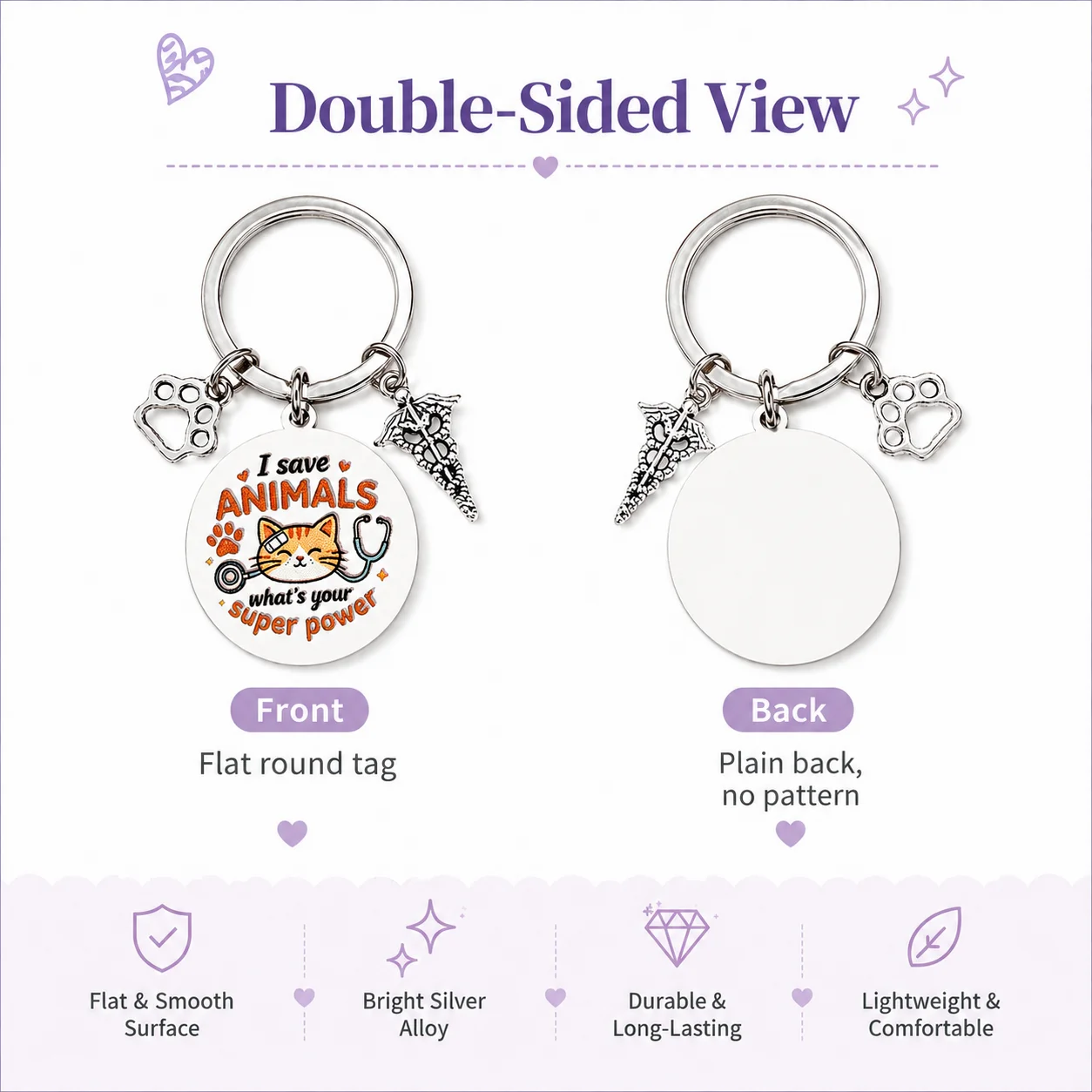 Vet Tech Veterinarian Keychain - Tech Accessories For Students ulasan dan harga