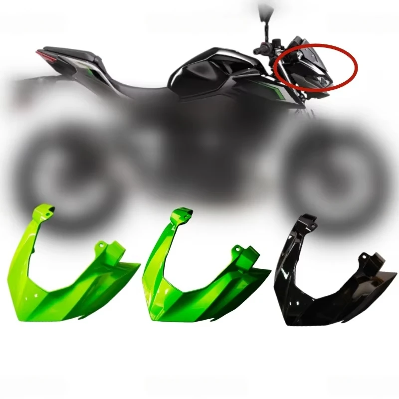 Motorcycle Accessories Front Upper Nose Headlight Fairing Cowls Cover Fit for Kawasaki Z500 2024 2025 2026