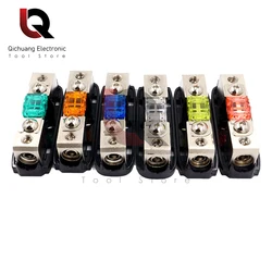 Car Audio Fuse Power Fuse Holder 30-150A Stereo Audio Single Way AGU Fuse Holder Power Distribution Block Fusebox Car Fuse