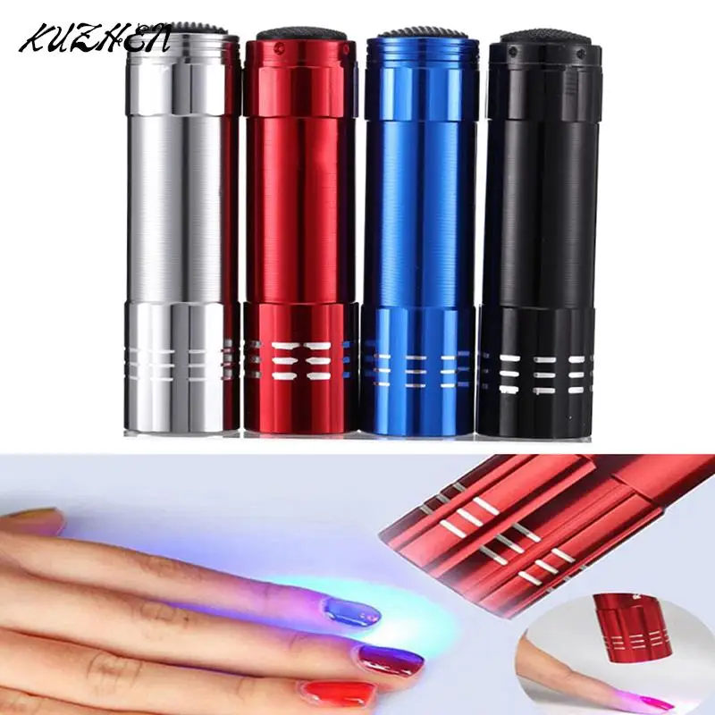 Nail Dryer Mini LED Lights Flashlight UV Lamp Portable Nail Gel Fast Drying Manicure Tool