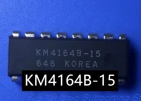 5PCS  KM4164B-10 KM4164B-12 KM4164B-15  KM4164B   KM4164   4164  DIP16  64K x 1-bit dynamic RAM and page mode chip