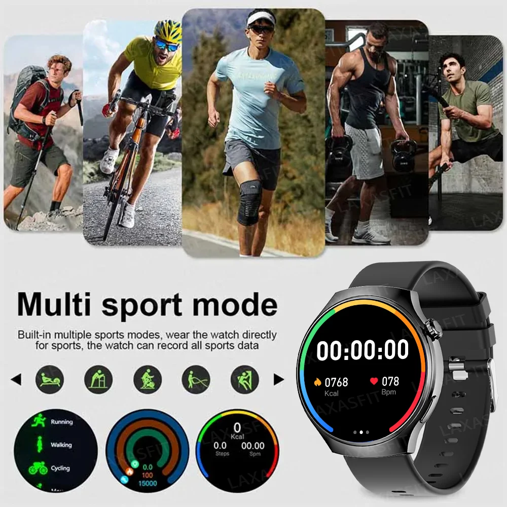 KESHUYOU 2025 Men\'s Watch 4 Pro HD Bluetooth Talk NFC Heart Rate Blood Pressure Sports Monitoring Smart Watch for IOS Android