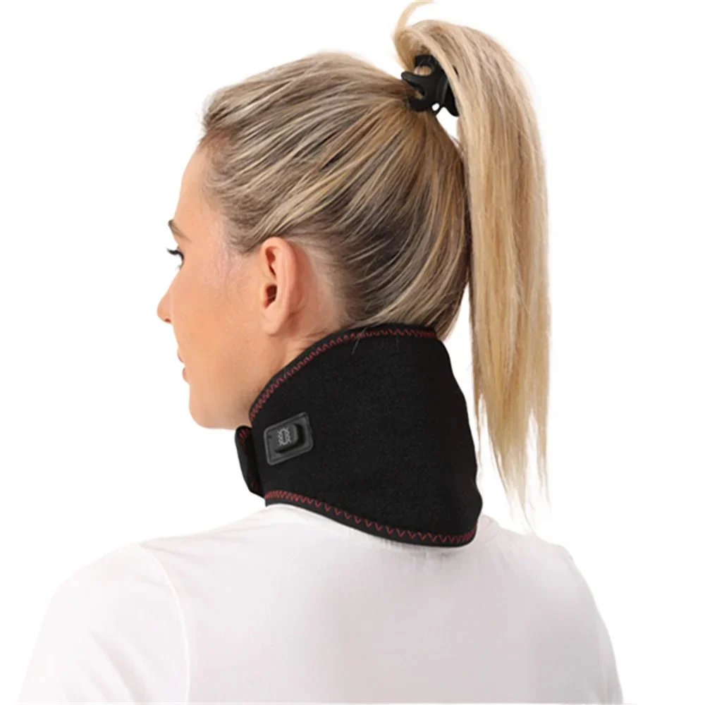 

Нагревательный турмалиновый пояс для поддержки шеи, инфракрасная магнитная терапия, многоразовая защита для шеи, снимает боль, уход за здоровьем, массаж