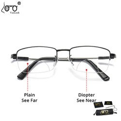 Bifocal Reading Glasses For Men Women Blue Light Blocking Presbyopia Glasses Far Sight Eyeglasses +1.5 2 2.5 3 4