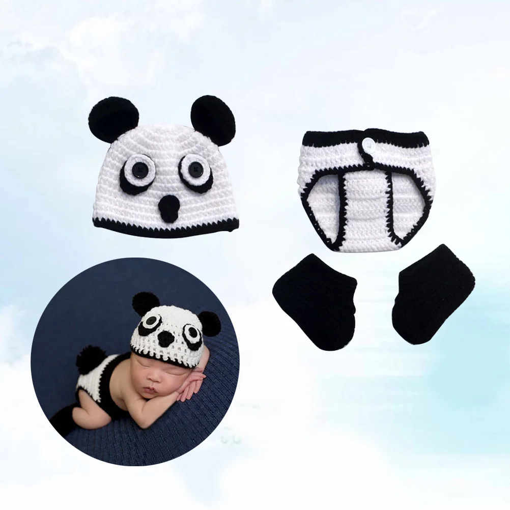 

Наряд для новорожденных, вязаный крючком реквизит для фотосессии, вязаный костюм с героями мультфильмов, реквизит для фотосессии, набор для фотосъемки новорожденных