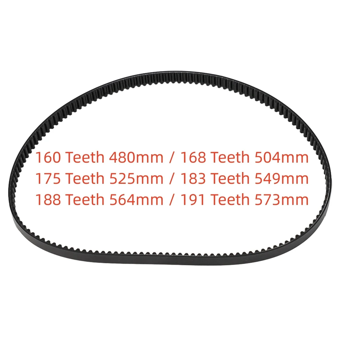 Imagem -04 - Dentes Correias Transportadoras para Máquina de Pão Peças para Máquina de Fazer Pão Acessórios para Eletrodomésticos de Cozinha 160 168 175 183 188 191