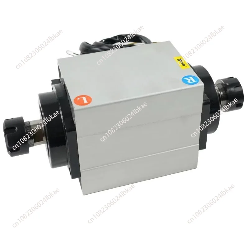52-18Z/2.2S dual-end air-cooled spindle motor with bearings, suitable for CNC drilling machines 220V/380V 18000RPM ER25 chuck