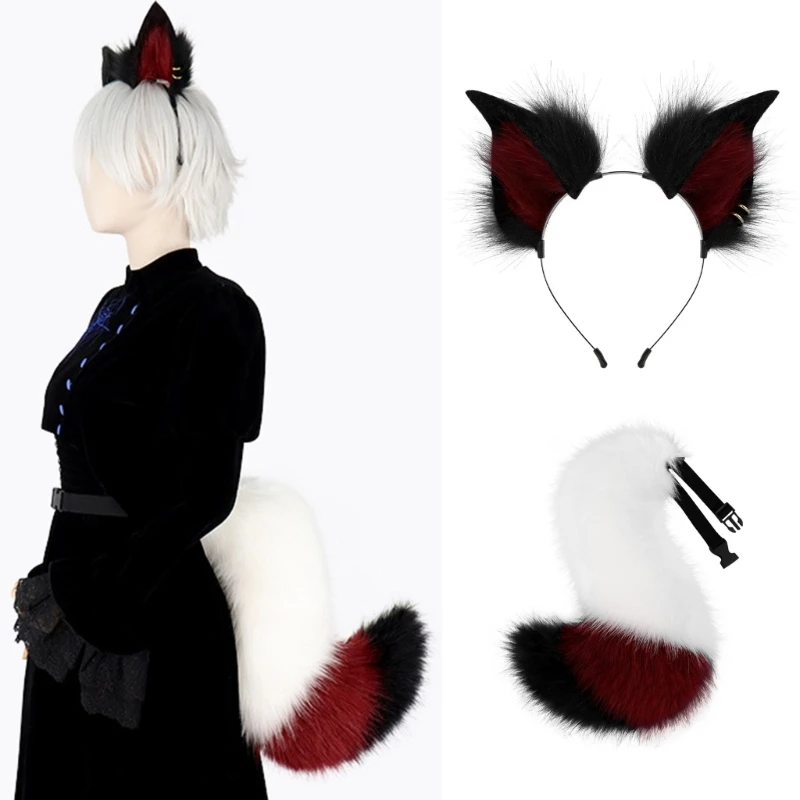 Phụ kiện cosplay 39BB Cosplay Set Faux Bông tóc và đuôi cho sự kiện Halloween Party and Costume