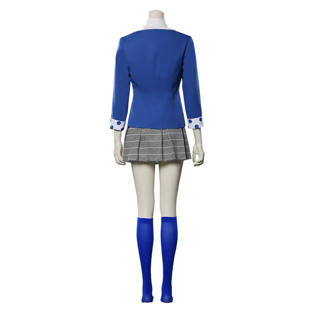 Costume de cosplay Heathers Veronica Sawyer pour femmes adultes, jupe de scène pour filles, uniforme d'Halloween imbibé, tenue de performance, film