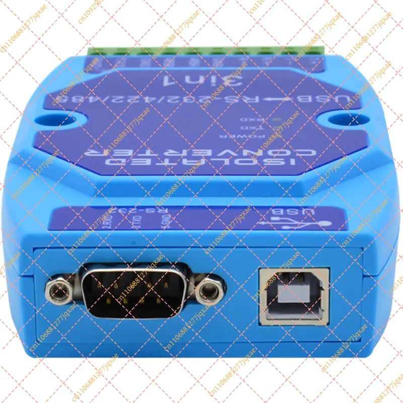 Industrial Optically Isolated USB to RS232 RS485 RS422 Serial Converter with Lightning Surge Protection
