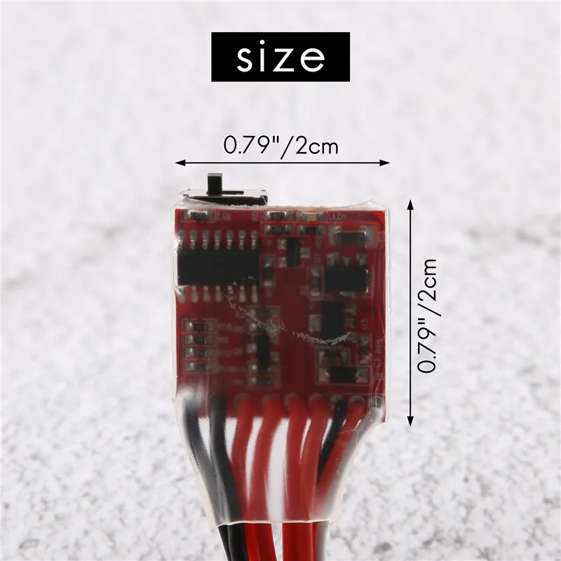 B49B-RC ESC 30A 4-8V Brush Motor Speed Controller 1/16 1/18 For Climbing RC Car Ship Tank Mini 4Wd WPL Car