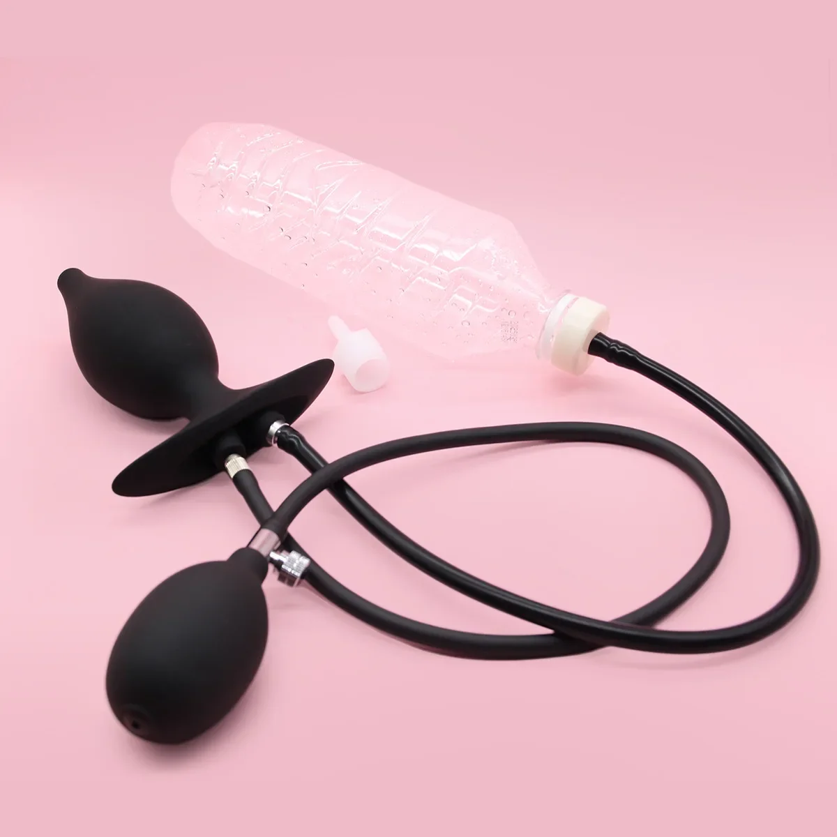 Inflatable Anal Enema Plug, Dual - Function Enema & Expansion Toy, Silicone Adult Anal Play Device Sex Toys 3