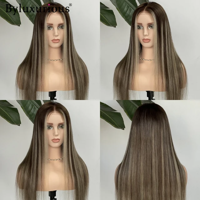 Byluxurious 220% Highlight Burnished Bronze Straight 100%Human Hair Wig 5x7Glueless Ready To Wear Natural Hairline Wig For Women 4 Byluxurious 220% Highlight Burnished Bronze Straight 100%Human Hair Wig 5x7Glueless Ready To Wear Natural Hairline Wig For Women 4