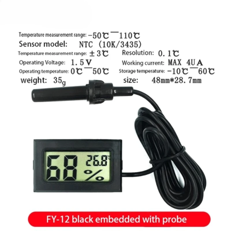 FY-10 FY-11 FY-12 with probe digital thermometer electronic temperature detection sensor