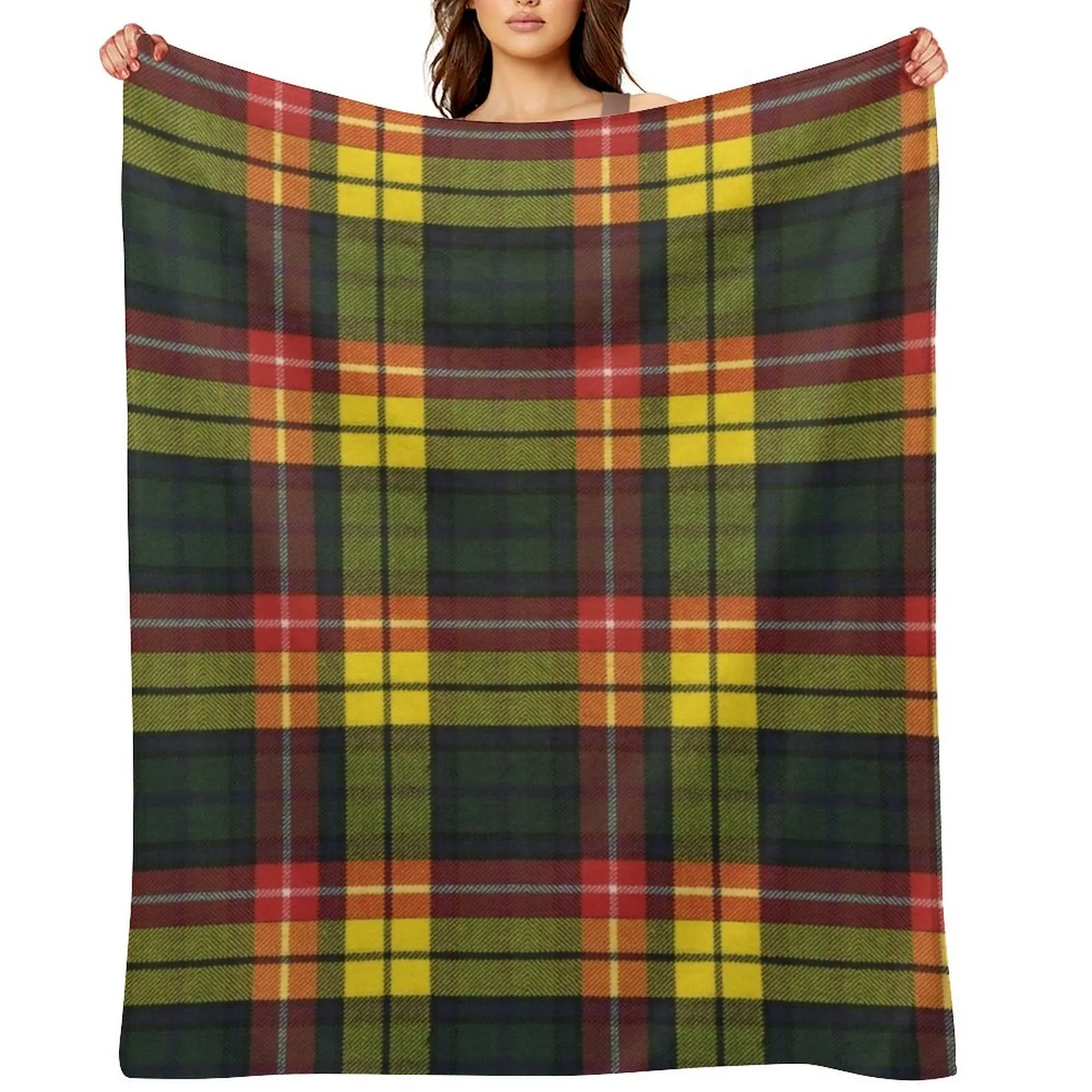 

Buchanan M Original Scottish Tartan Throw Blanket christmas gifts Cute Plaid Plaid Flannels Blankets