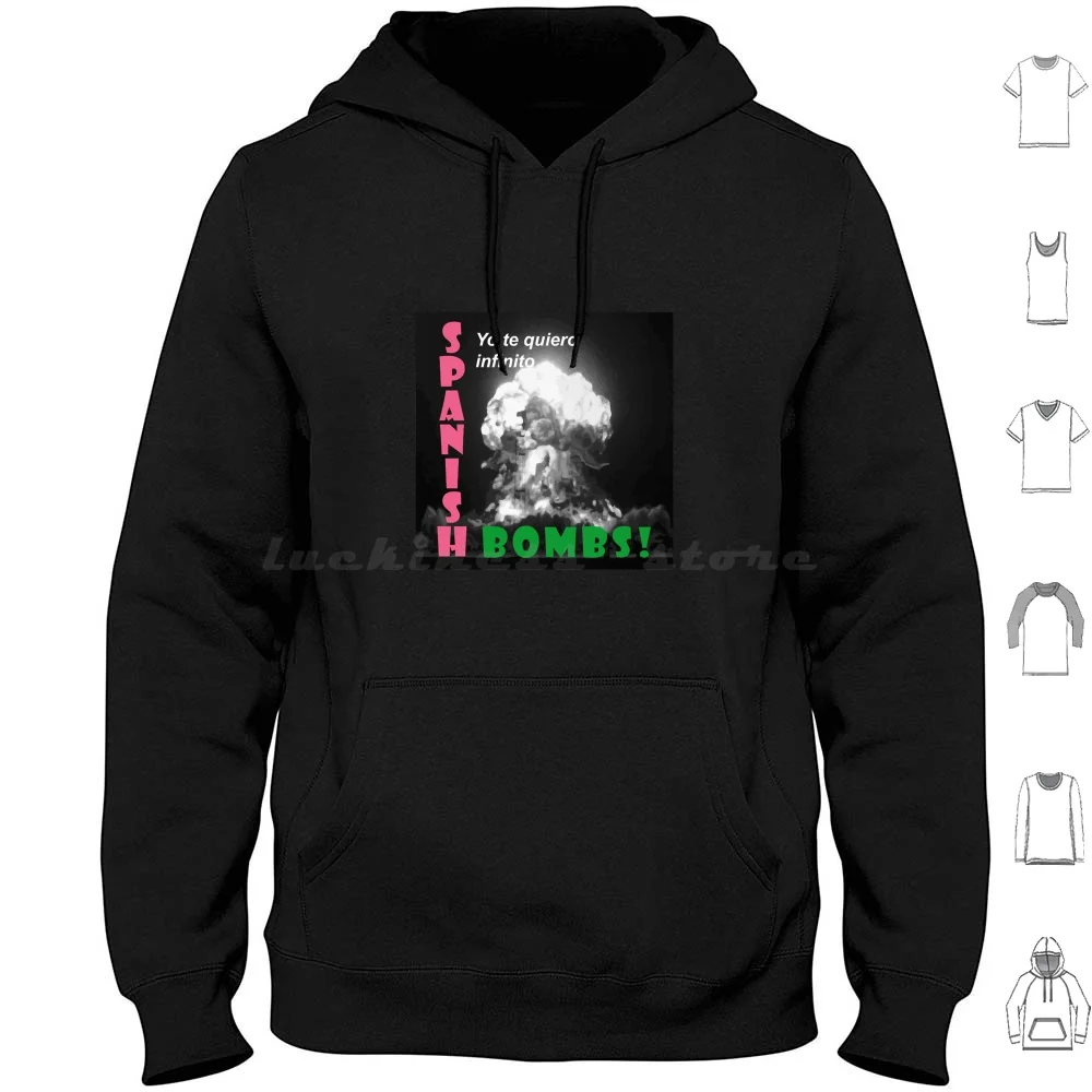 Sudadera con capucha de bombas españolas de algodón de manga larga música Punk bandera negra Retro Blink 182 Band Dead Kennedys Hardcore N Roll Nofx