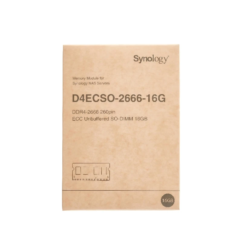 Synology SODIMM ECC RAM DDR4-2666 16GB / 4GB (D4ECSO-2666-16G) DDR4 RAM Memory Module