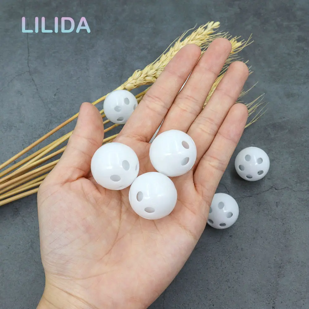 10Pcs 24MM Plastic Rattle Bell Ball Squeaker Noise Generator Insert Dog Toy Squeak Baby Toys DIY Plush Dog Accessories Pet Toys