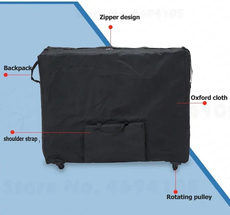 Push-Pull Folding Storage Bag for Professionals Waterproof Backpack for Massage Table and Beauty Bed DurableOxford Cloth with